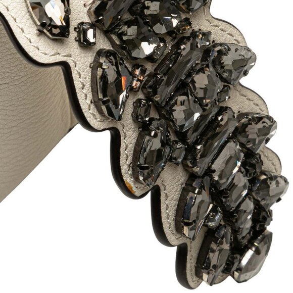 FENDI Ivory Leather Shoulder Bag - Picture 5 of 9